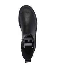 Мужские черные кожаные ботинки челси от Diesel