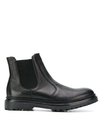 Мужские черные кожаные ботинки челси от Leqarant