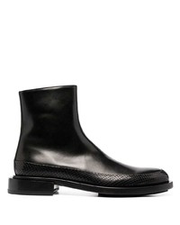 Мужские черные кожаные ботинки челси от Les Hommes