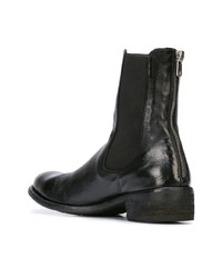 Женские черные кожаные ботинки челси от Officine Creative
