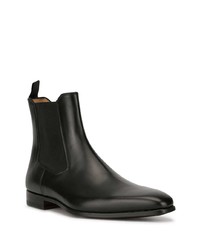 Мужские черные кожаные ботинки челси от Magnanni