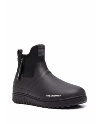 Мужские черные кожаные ботинки челси от Karl Lagerfeld