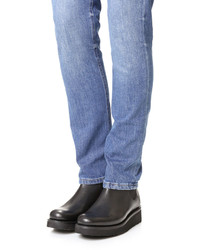 Женские черные кожаные ботинки челси от Grenson