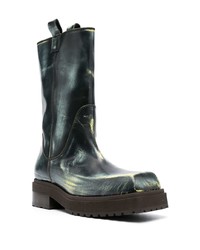 Мужские черные кожаные ботинки челси от Eckhaus Latta