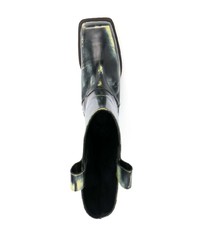 Мужские черные кожаные ботинки челси от Eckhaus Latta