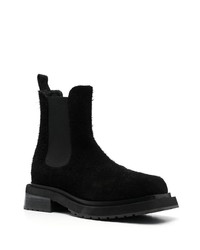 Мужские черные кожаные ботинки челси от Eckhaus Latta