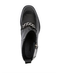 Мужские черные кожаные ботинки челси от Jimmy Choo