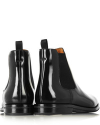 Женские черные кожаные ботинки челси от Church's