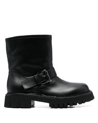 Мужские черные кожаные ботинки челси от Moschino