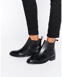 Женские черные кожаные ботинки челси от Office