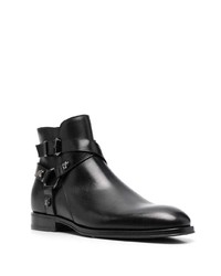 Мужские черные кожаные ботинки челси от Roberto Cavalli