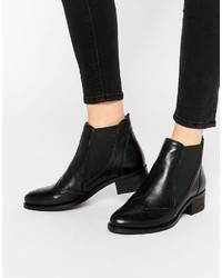 Женские черные кожаные ботинки челси от Park Lane