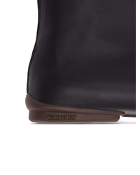 Мужские черные кожаные ботинки челси от Burberry