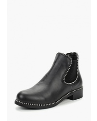Женские черные кожаные ботинки челси от Piazza Italia