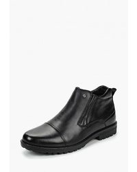 Мужские черные кожаные ботинки челси от Pierre Cardin