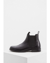 Мужские черные кожаные ботинки челси от Polo Ralph Lauren