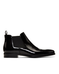 Мужские черные кожаные ботинки челси от Prada