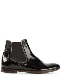 Женские черные кожаные ботинки челси от Premiata