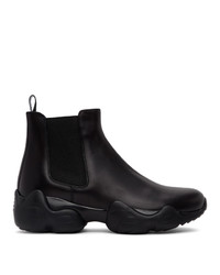 Мужские черные кожаные ботинки челси от Ralph Lauren Purple Label