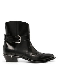 Мужские черные кожаные ботинки челси от Roberto Cavalli