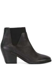 Женские черные кожаные ботинки челси от Roberto Del Carlo