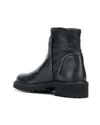 Мужские черные кожаные ботинки челси от Giuseppe Zanotti Design