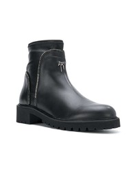 Мужские черные кожаные ботинки челси от Giuseppe Zanotti Design