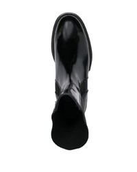 Мужские черные кожаные ботинки челси от 424