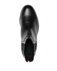 Мужские черные кожаные ботинки челси от Tommy Hilfiger