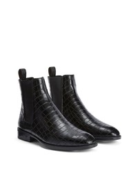 Мужские черные кожаные ботинки челси от Giuseppe Zanotti