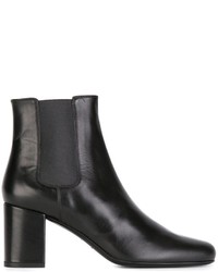 Женские черные кожаные ботинки челси от Saint Laurent
