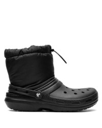 Мужские черные кожаные ботинки челси от Salehe Bembury x Crocs