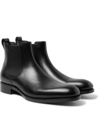 Мужские черные кожаные ботинки челси от Salle Privée