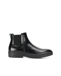Мужские черные кожаные ботинки челси от Salvatore Ferragamo