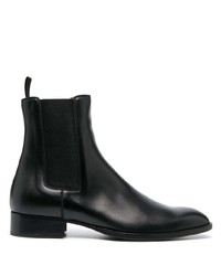 Мужские черные кожаные ботинки челси от Sandro Paris