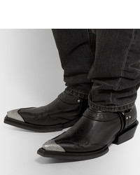 Мужские черные кожаные ботинки челси от Balenciaga