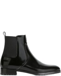 Женские черные кожаные ботинки челси от Sergio Rossi