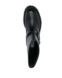 Мужские черные кожаные ботинки челси от Moschino