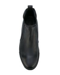 Мужские черные кожаные ботинки челси от Aiezen