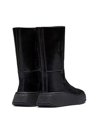 Мужские черные кожаные ботинки челси от Prada