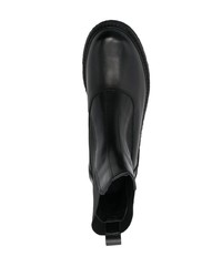 Мужские черные кожаные ботинки челси от Emporio Armani