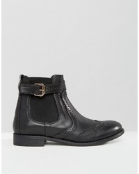 Женские черные кожаные ботинки челси от Carvela