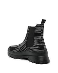 Мужские черные кожаные ботинки челси от Missoni