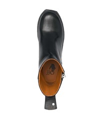 Мужские черные кожаные ботинки челси от Off-White