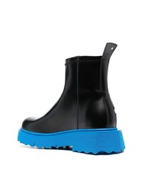 Мужские черные кожаные ботинки челси от Off-White