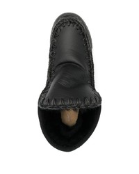 Мужские черные кожаные ботинки челси от Mou