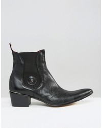 Мужские черные кожаные ботинки челси от Jeffery West