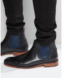 Мужские черные кожаные ботинки челси от Ted Baker