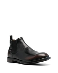 Мужские черные кожаные ботинки челси от Officine Creative