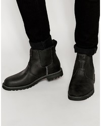 Мужские черные кожаные ботинки челси от Timberland